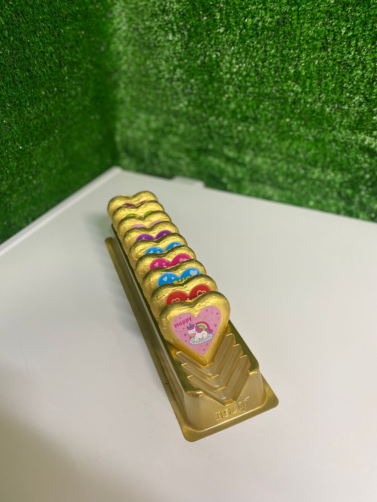 Renkli Kalp Çikolata Aşk Serisi